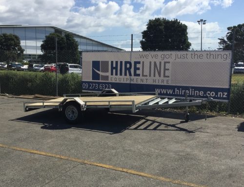 Flat bed trailer – single axel