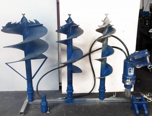 Drill motor and Auger attachments for diggers