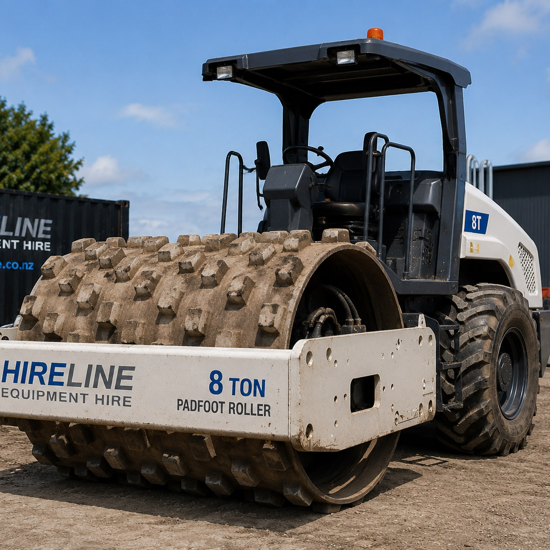 8 Ton Padfoot Roller - Hireline