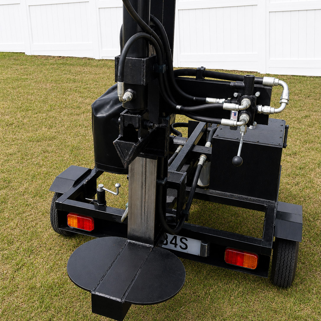 Hireline beginnings - log splitter